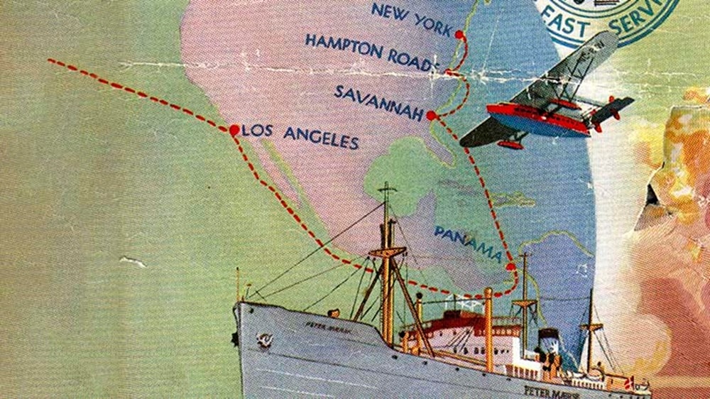 Maersk ship route in Denmark map