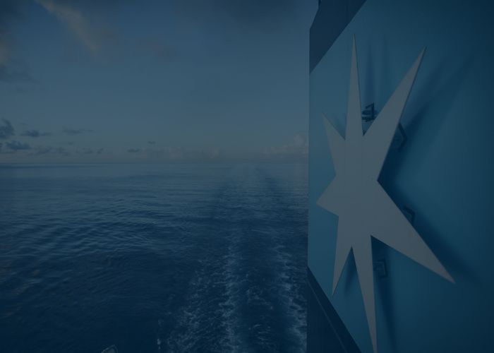 Maersk ship in the ocean