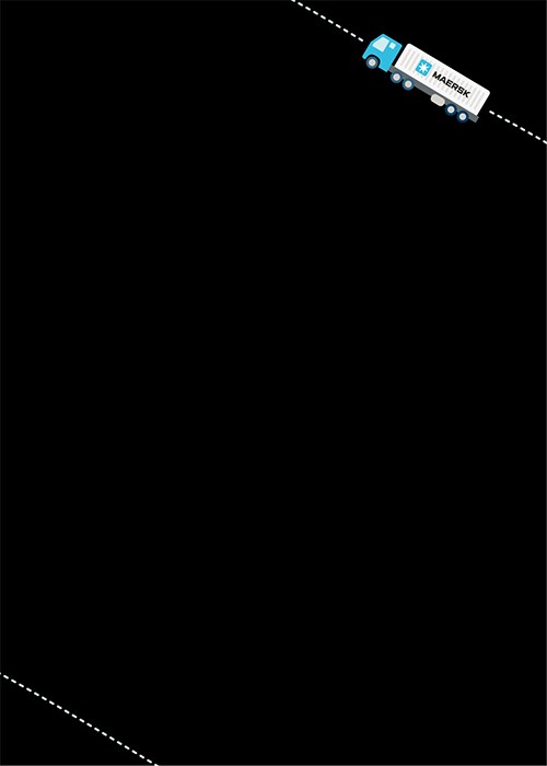 Illustration of a Maersk truck