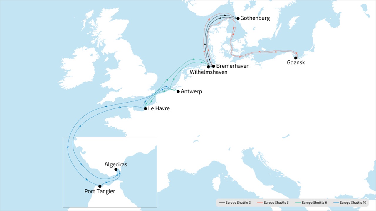 Europe shuttle clusters 1