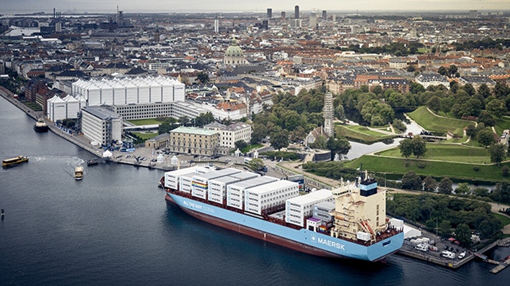 Laura maersk arriving Copenhegen