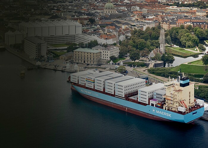 Laura Mærsk arrival in Copenhegen