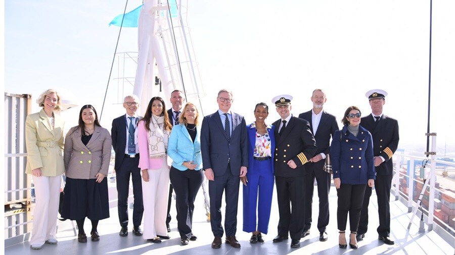 Adrian Mærsk_Name giving in Rotterdam