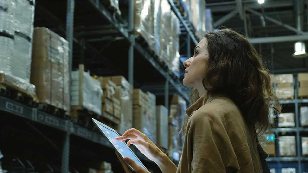 Women checking the storage