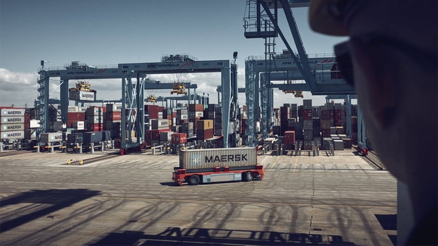 Maasvlakte Terminal in Rotterdam