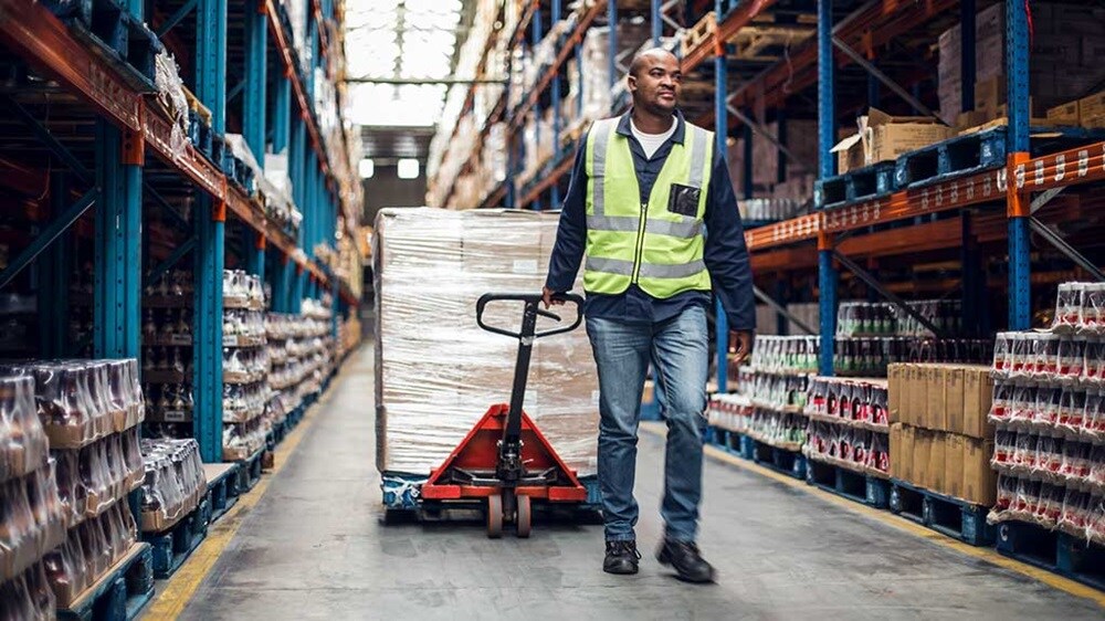 Person moving with packed boxs