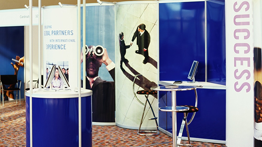 booths at an exhibition