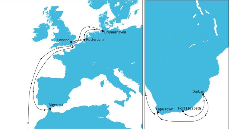 SAECS Northbound Map