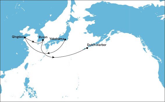 TP Alaska Eastbound map