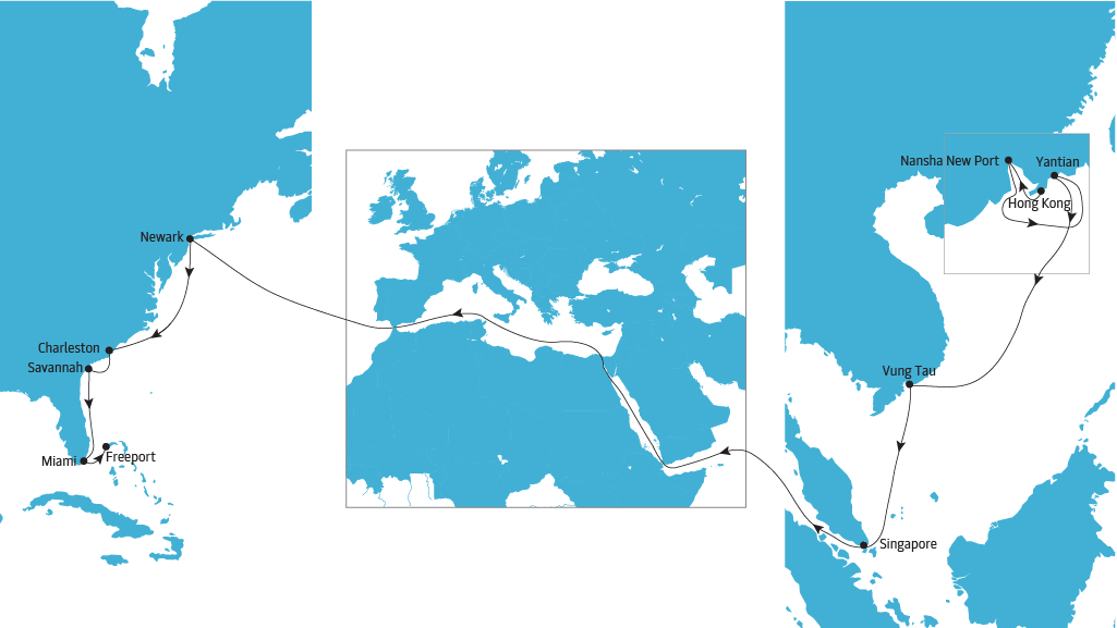 TP17 Eastbound map