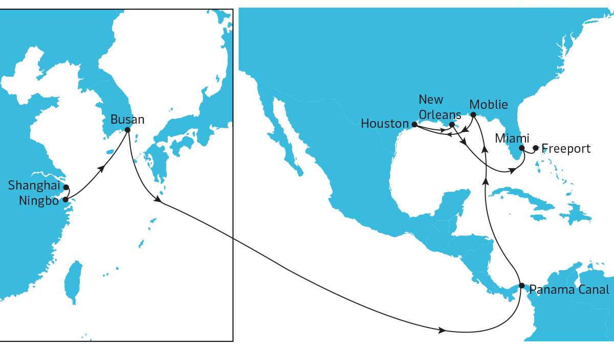 TP18 Eastbound map