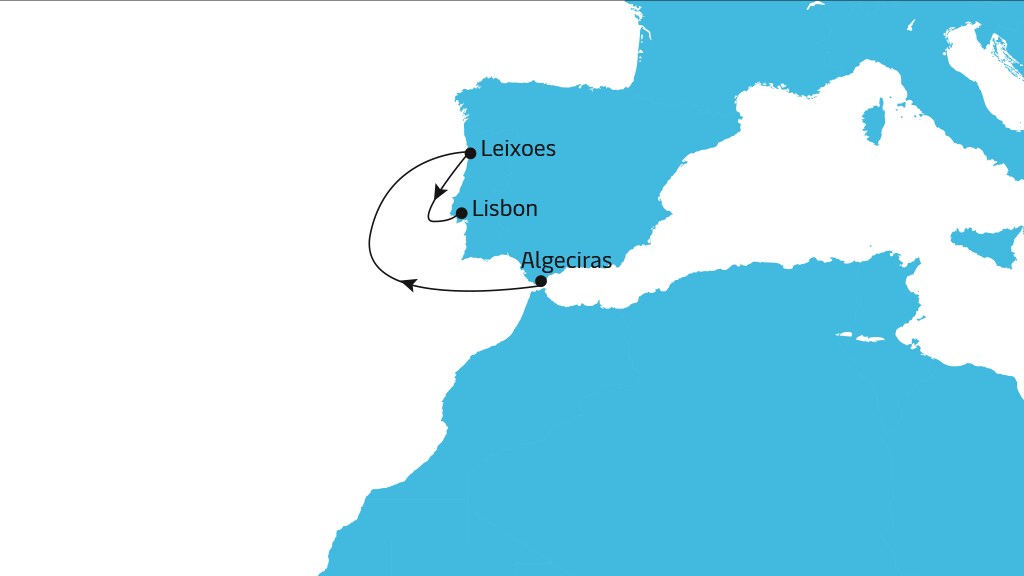 Z07 XCL Atlantic Service map