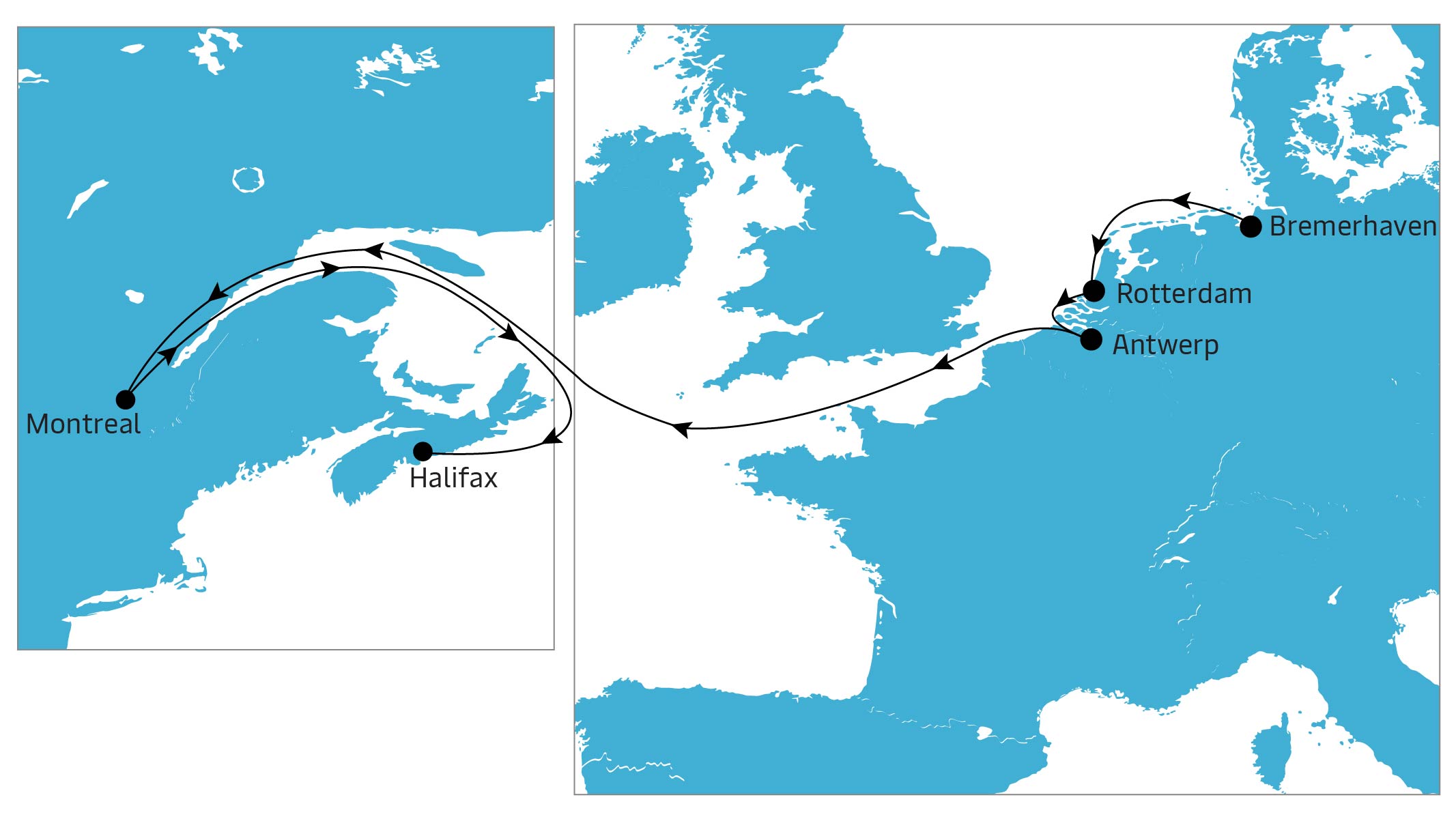 CAE Westbound map