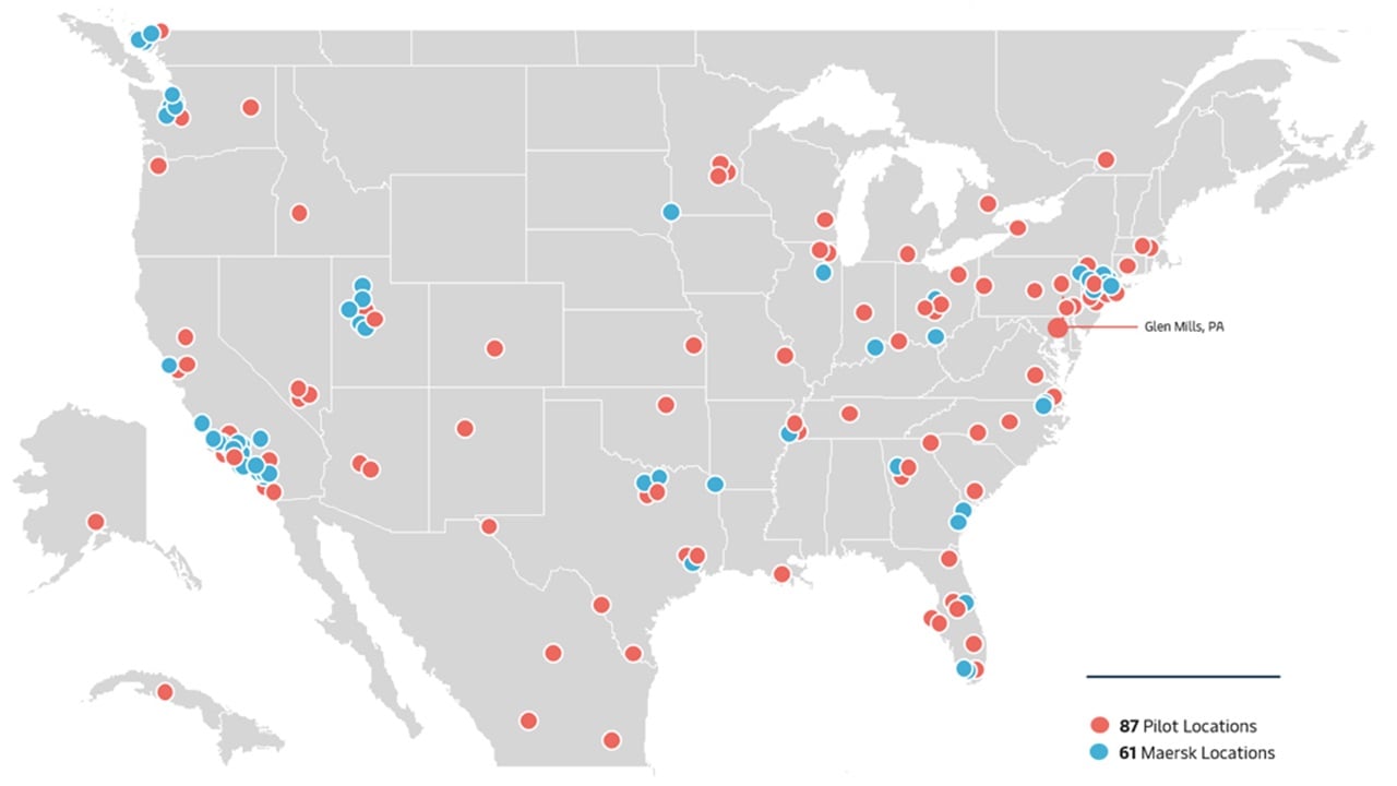 Footprint of Pilot’s network