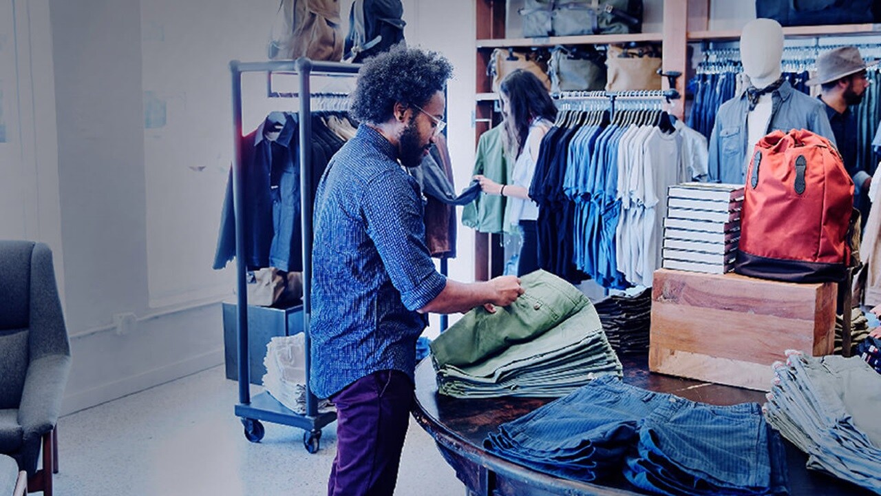 Man shopping in the store