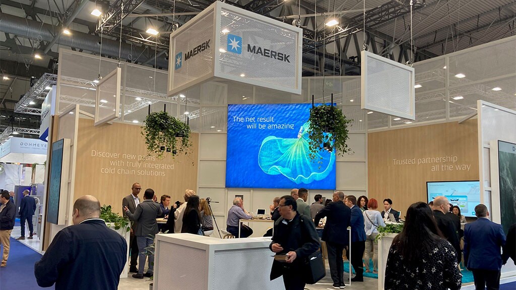 Group of people conversing at an event