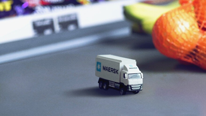 Animated Maersk truck