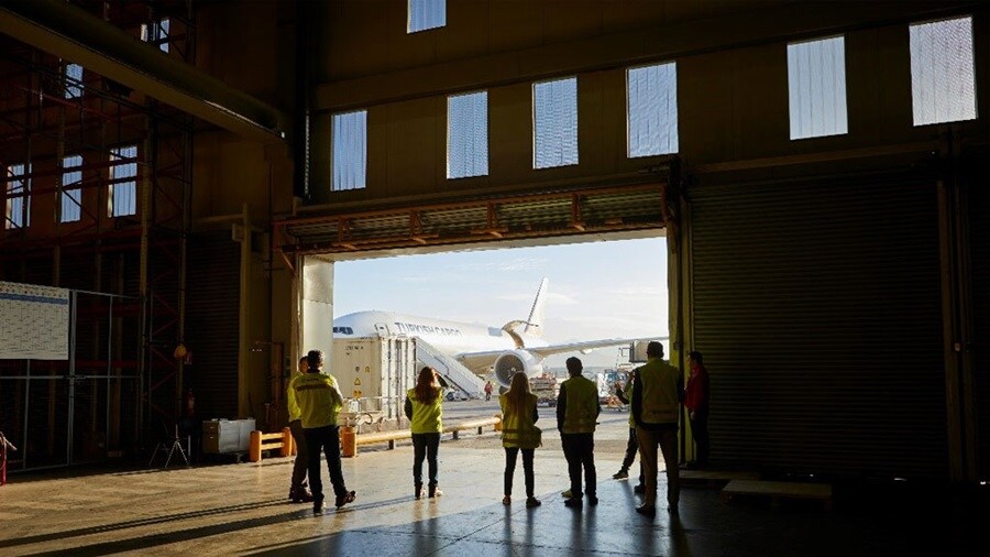 Maersk Air Freight in warehouse
