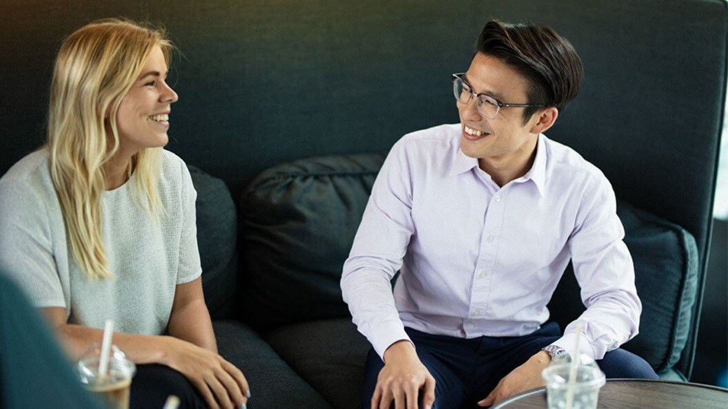 Maersk employees at headquarters Esplanaden 50, Copenhagen.