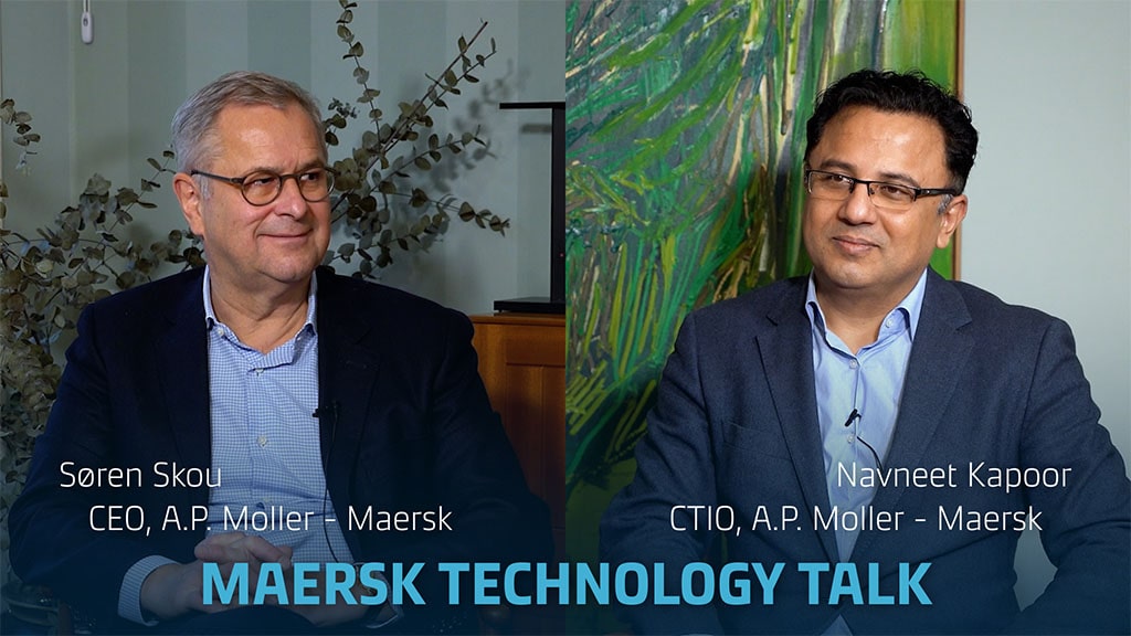 APMM CEO Søren Skou and CTIO Navneet Kapoor discussing how Maersk is embracing grassroots innovation. 