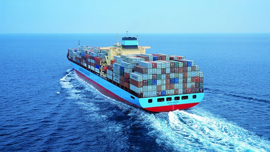 Maersk vessel sailing