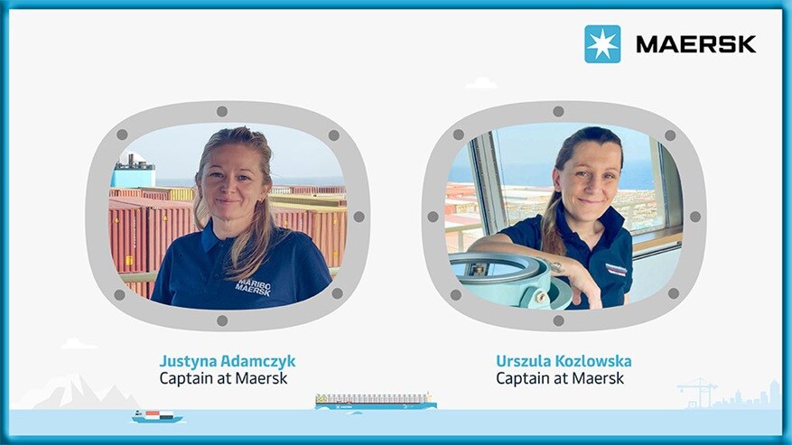 Two women captains at Maersk