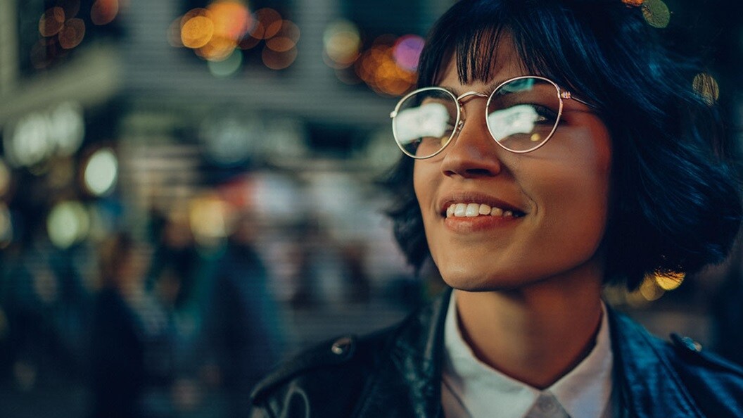 A smiling girl