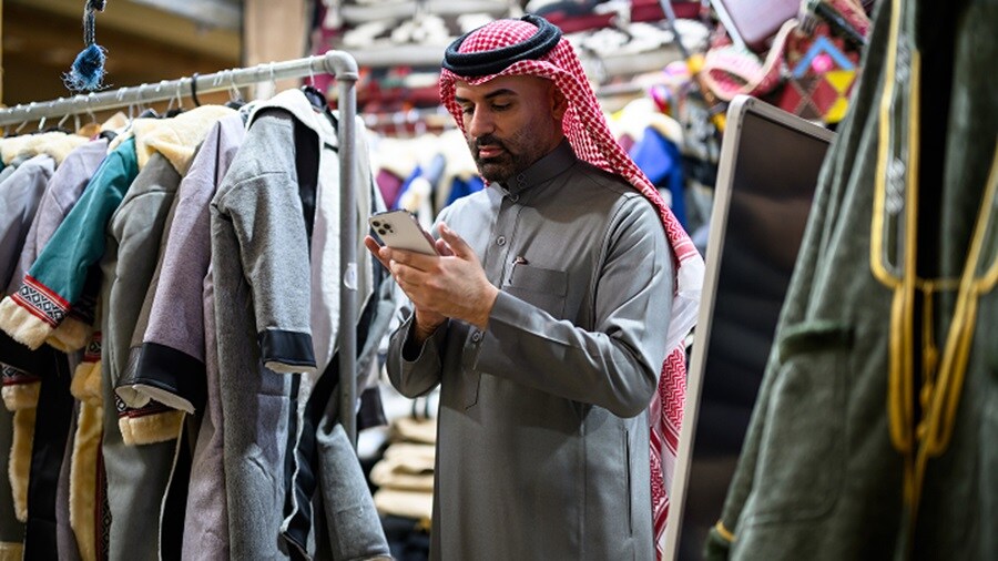 Man with mobile