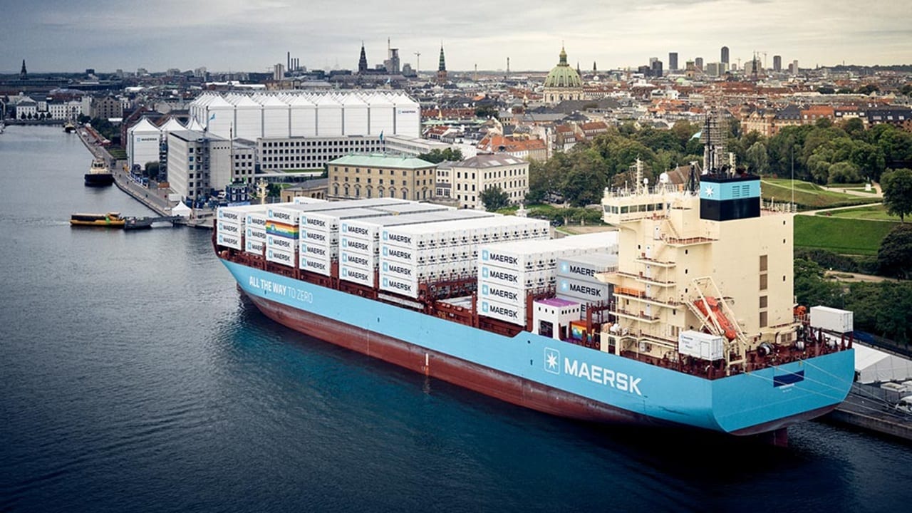 Laura Maersk arriving in Copenhagen