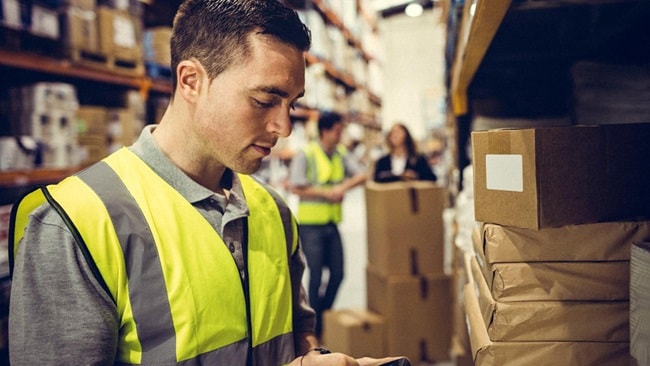 Scanning in warehouse