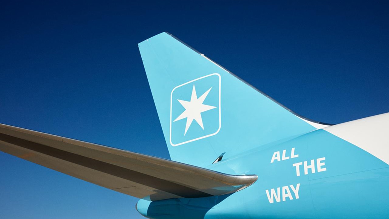 Maersk Air Cargo Boeing parked in Incheon International Airport in Seoul