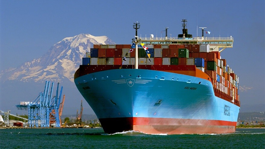 A.P. Moller - Maersk vessel Axel Maersk at sea