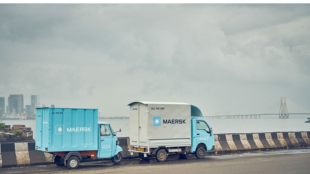 Electric trucks on the road